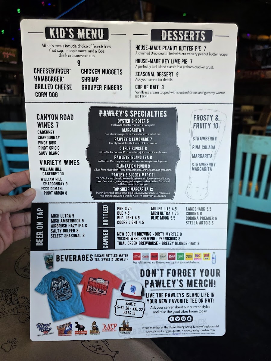 Pawley's Raw Bar Menu - Image 6